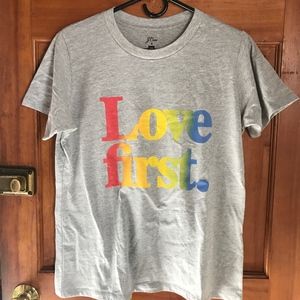 J.Crew "Love First" X Human Rights Campaign Tee
